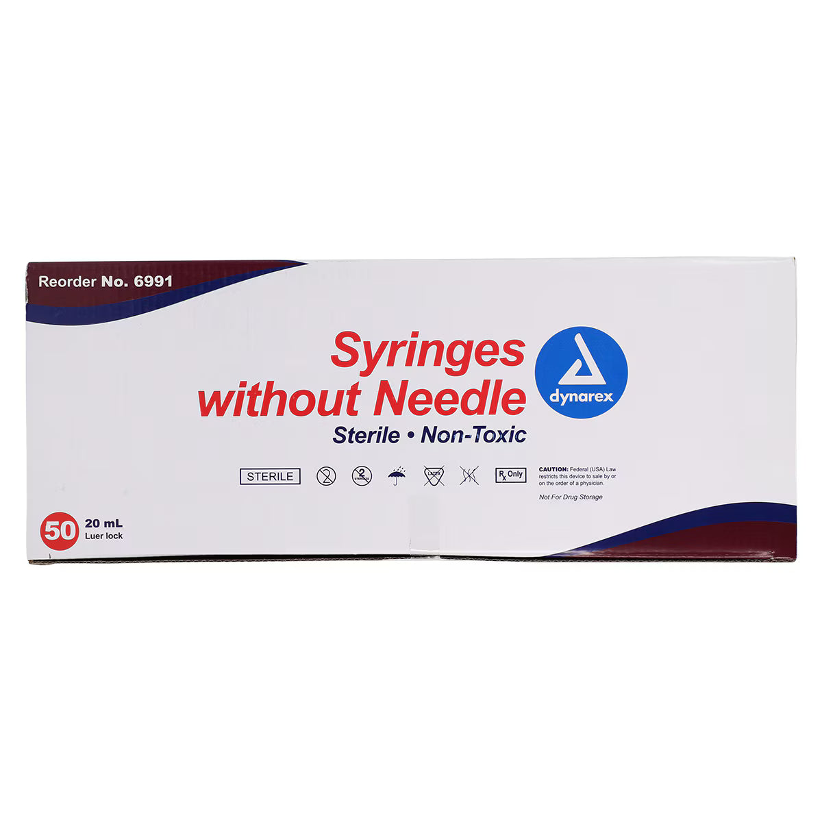 Luer Lock Syringe 20cc Low Dead Space 50/Bx