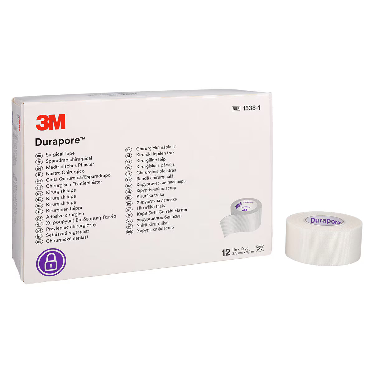 Durapore Surgical Tape Silk White Non-Sterile