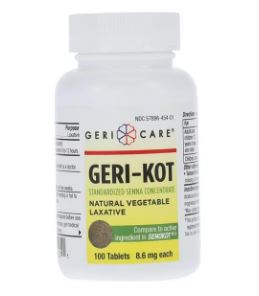 Natural Senna Laxative Tablets 8.6mg 100/Bt