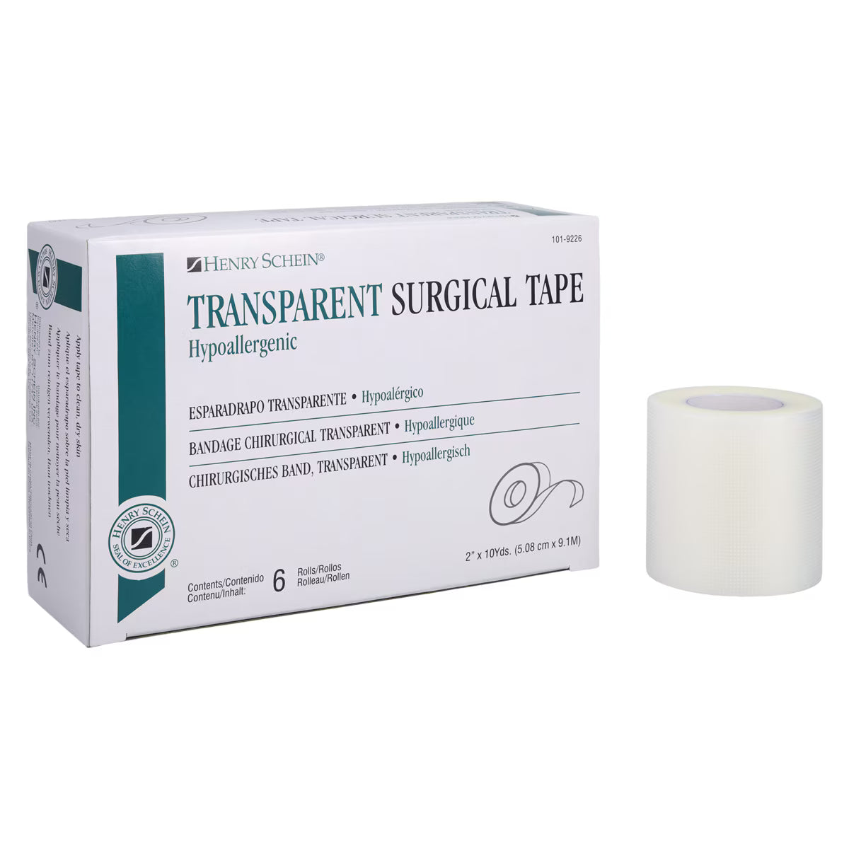 Surgical Tape Plastic 2"x10yd Transparent Non-Sterile