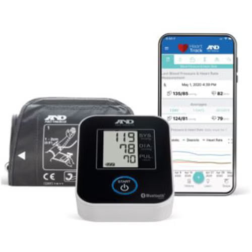 Automatic Digital Blood Pressure Monitor A&D Medical Wide Range Adult Cuff Arm Nylon Cuff 22 - 42 cm