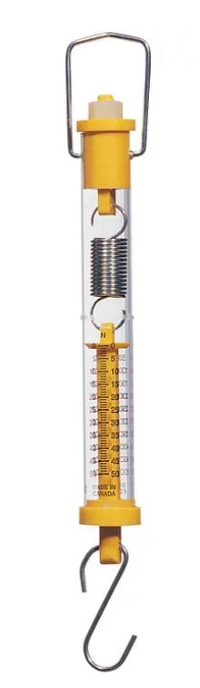 Tubular Spring Scale, 5000 Grams/50 Newtons, Plastic