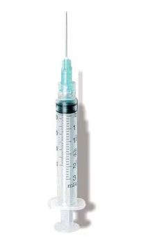 Hypodermic Syringe/Needle 22gx1" 3cc Black Conventional Low Dead Space