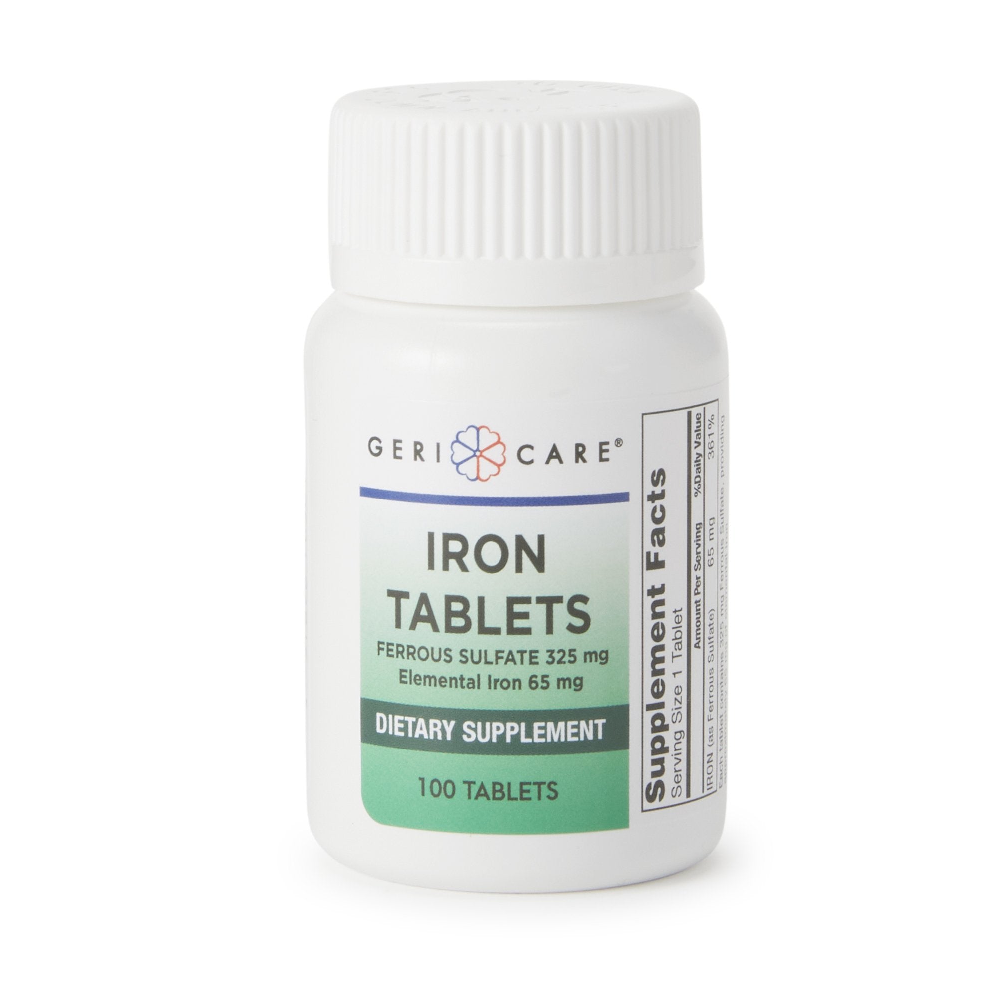 Ferrous Iron Sulfate Tablets 325mg Bottle