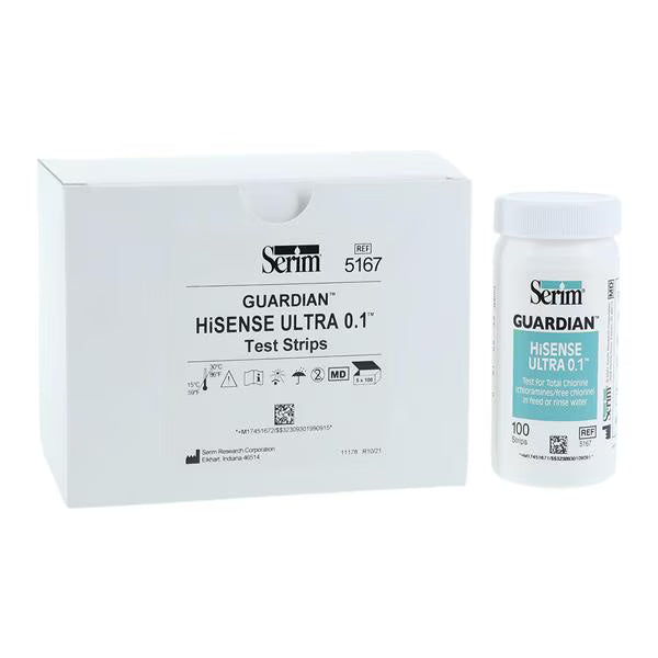 Test Strip ChlorineGuardian HiSense ULTRA 0.1 With Sample Cups