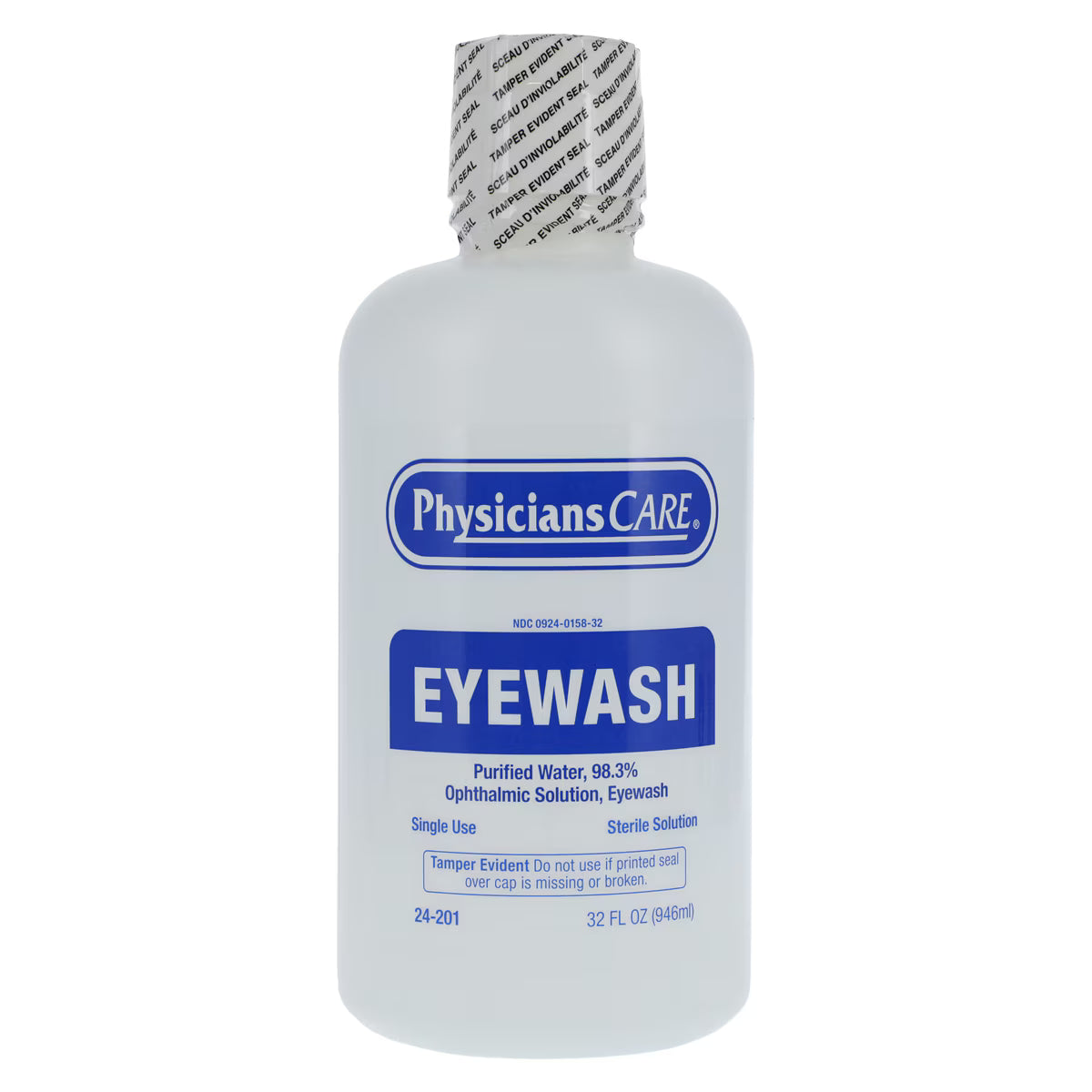 Eyewash Emergency Flush Solution 32oz Bottle