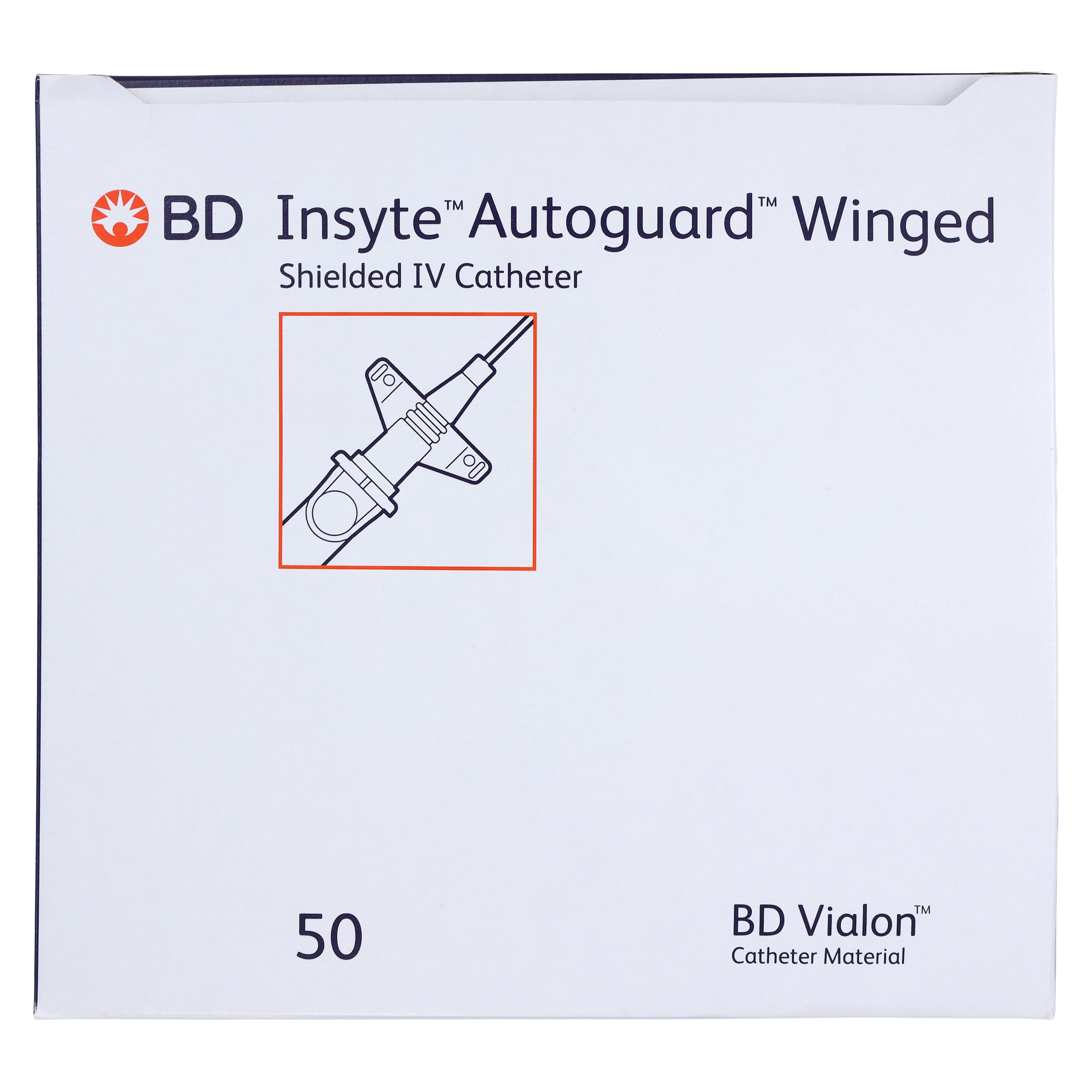 Insyte Autoguard IV Catheter Shielded 22 Gauge 1" Blue 50/Bx