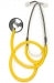 Acoustic Stethoscope Yellow PVC Tubing Ea