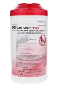 Sani-Cloth Plus Surface Wipe Cleaner & Disinfectant X-Large Canister 65/Pk