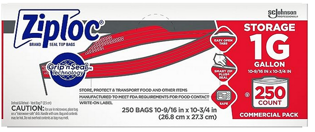 Ziploc Storage Bags Gallon