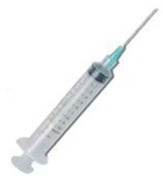 Hypodermic Syringe/Needle 20gx1" 10cc-12cc Yellow Conventional No Dead Spc